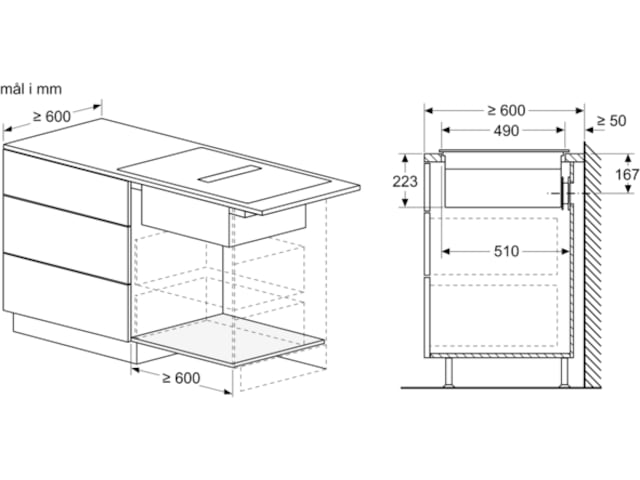 Siemens iQ300 ED611BS16E Induksjonstopp m.ventilator Platetopp med ventilator