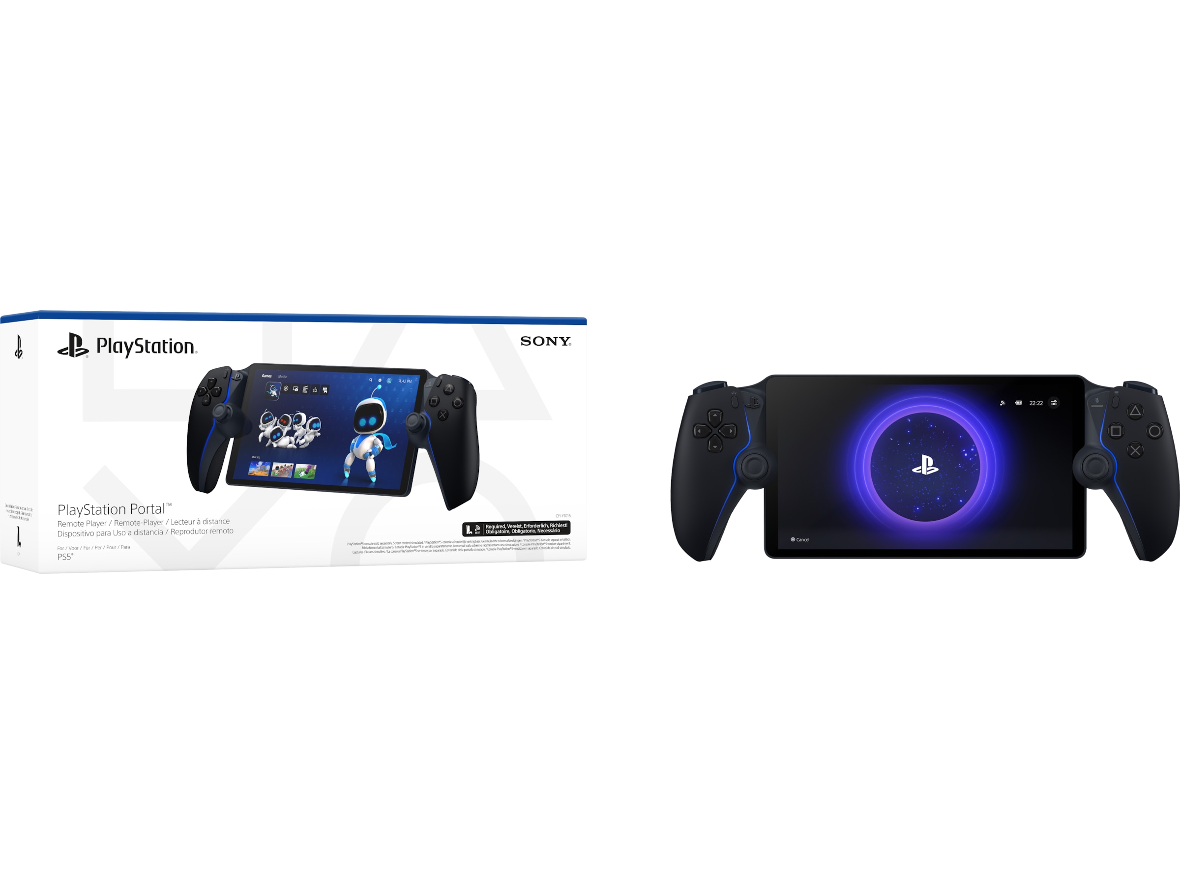 PlayStation Portal Remote Player (Midnight Black) Tilbehør til PS5