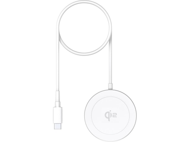 Andersson Qi2 15W Trådløs lader (hvit) Trådløs lader