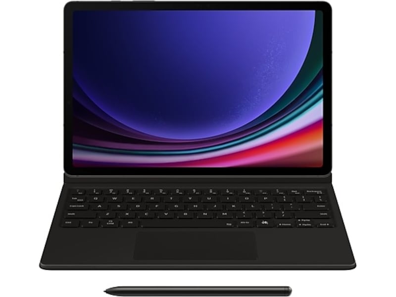 Samsung Galaxy Tab S10 Lite/FE og S9/FE tastaturdeksel (sort) Tastatur og stylus