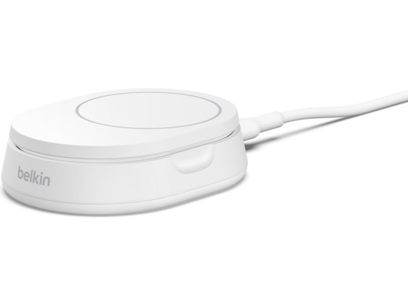 Belkin BoostCharge Pro sammenleggbart trådløs ladestativ (hvit) Trådløs lader