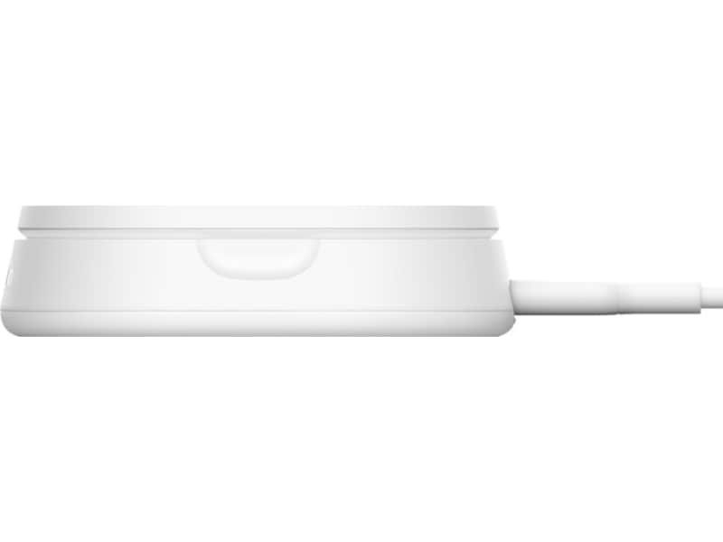 Belkin BoostCharge Pro sammenleggbart trådløs ladestativ (hvit) Trådløs lader