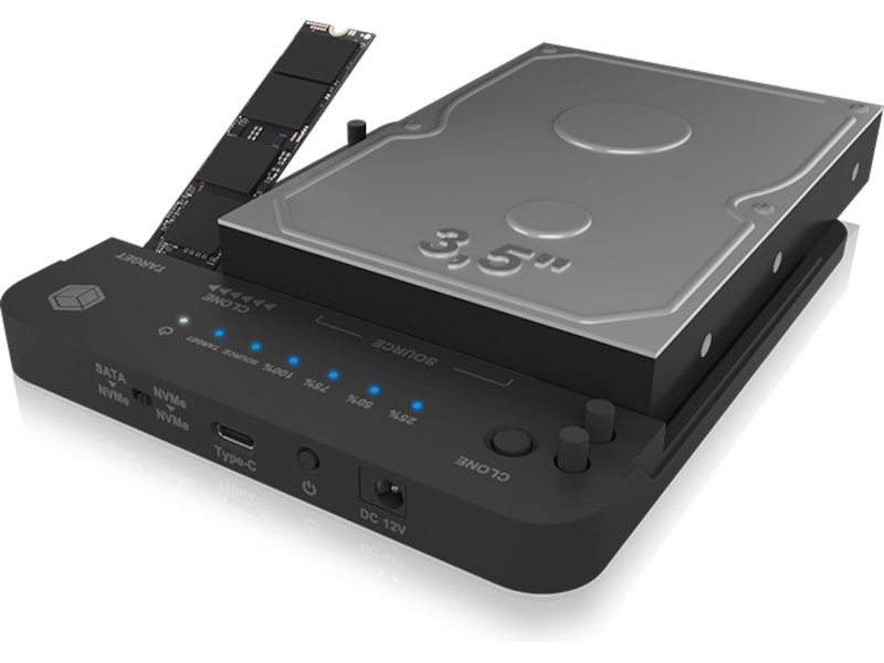 Icy Box Clone- & DockingStation IB-2913MCL-C31 Dokkingstasjoner