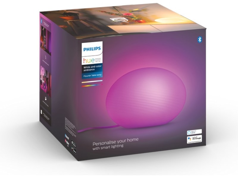 Philips Hue Flourish-bordlys,9.5W 230V (hvit) Bordlampe