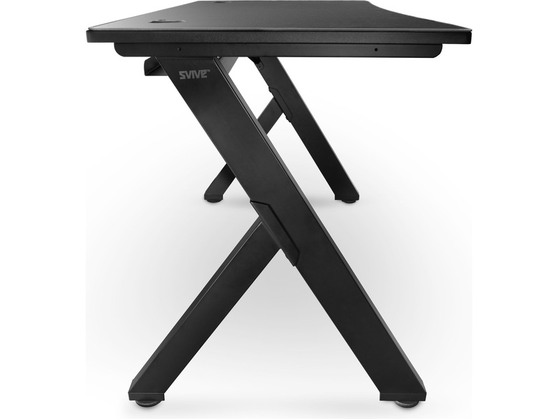 Svive Cygnus Gaming Desk matt sort med grå sømmer Gaming desk