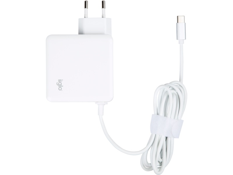 iiglo universal lader for PC, mobil og nettbrett USB-C 65W Batteri og lader