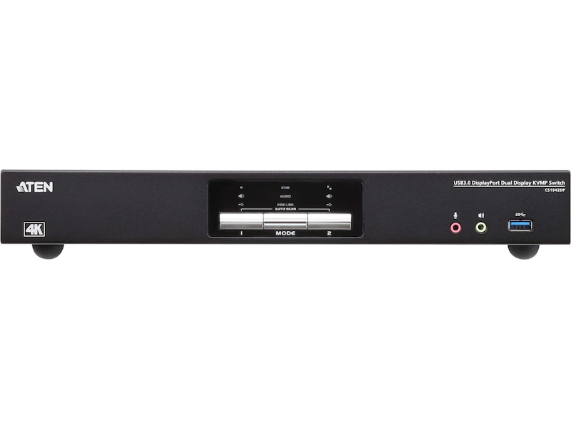 Aten KVM 2-PC 1-Bruker CS1942DP Dockingstasjon & USB-HUB