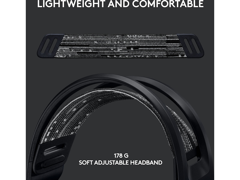 Logitech G733 LIGHTSPEED Trådløst Gaming Headset (sort) Gaming headset