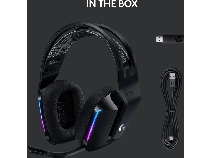 Logitech G733 LIGHTSPEED Trådløst Gaming Headset (sort) Gaming headset