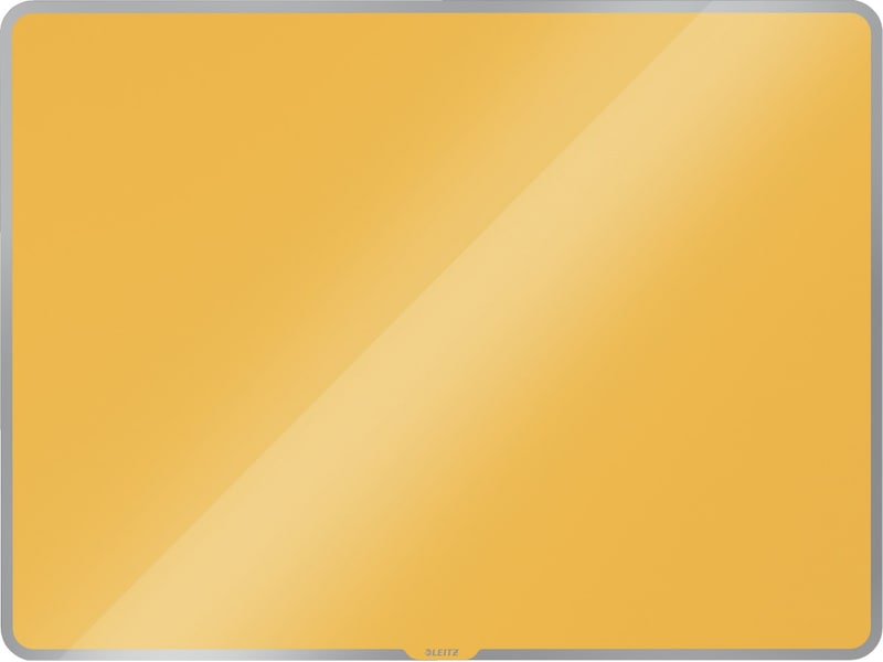 Leitz Cosy Glasstavle - magnetisk whiteboardtavle 80x60 cm - varmgul Whiteboardtavler