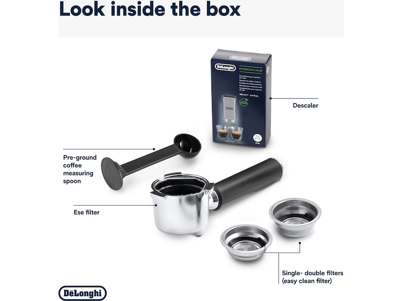 DeLonghi Dedica Style EC685.BK Manuell espressomaskin (sort) Espressomaskiner