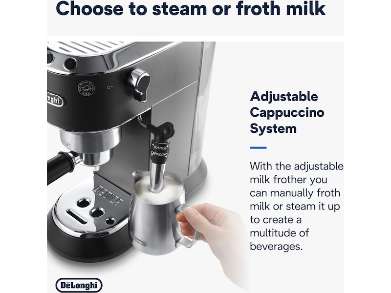 DeLonghi Dedica Style EC685.BK Manuell espressomaskin (sort) Espressomaskiner
