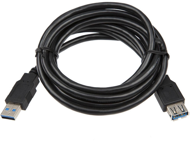 USB-A Skjøtekabel 15m (sort) USB-kabler