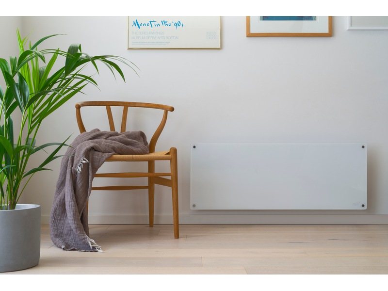 Mill Glass panelovn 1300W (hvit) Panelovner