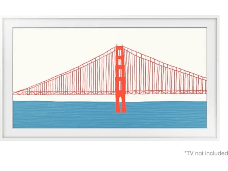Samsung 75" ramme til The Frame (2021-2024, hvit) TV-ramme & tilbehør