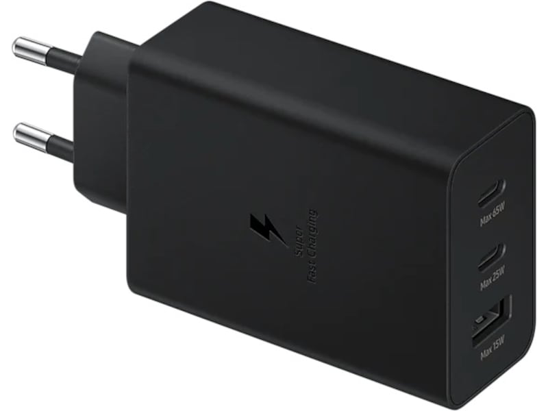 Samsung Trio 65W Vegglader (sort)