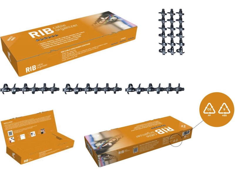 Kenson RIB kabelholder 38 cm (3 pk) Tilbehør til arbeidssteder og avlukker