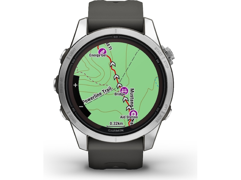 Garmin fenix 7S Pro Solar 42mm GPS (silver/graphite) Smartklokker
