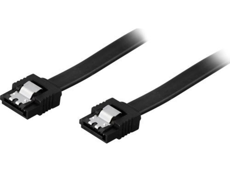 SATA 6 kabel 0,5m (sort) Datakabler
