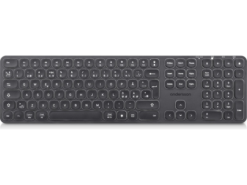Andersson WSK-3000 trådløst tastatur (sort) Tastatur