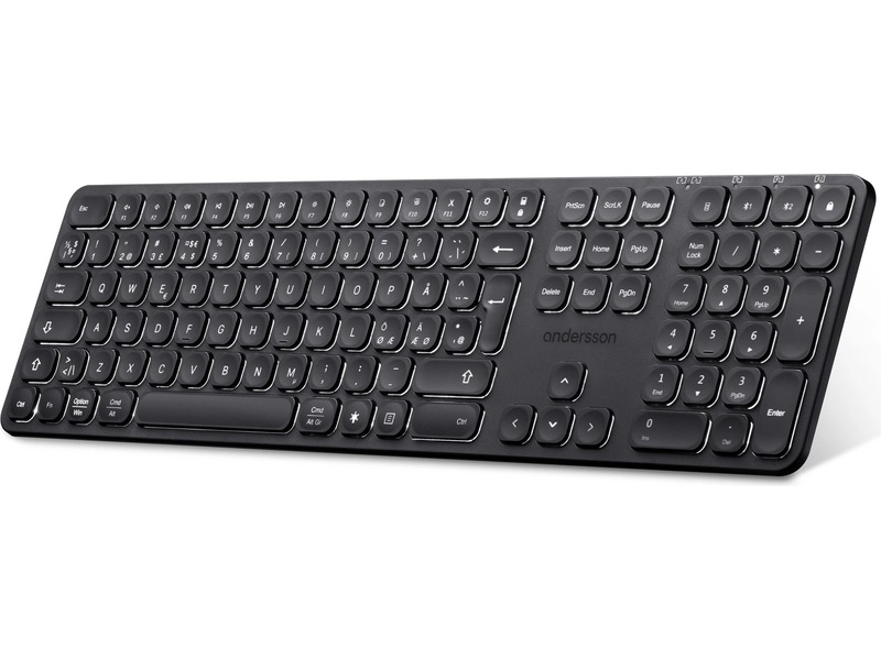 Andersson WSK-3000 trådløst tastatur (sort) Tastatur