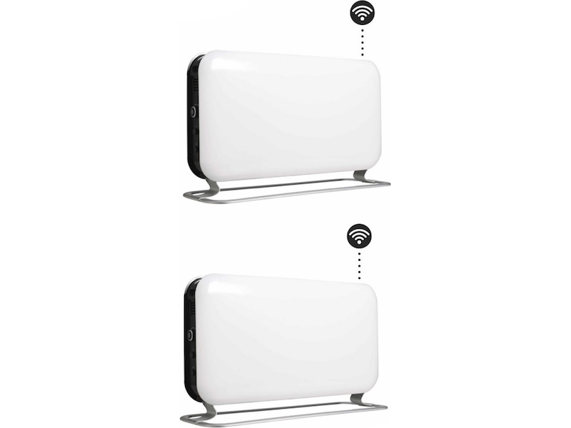 Mill WiFi gulvovn 1200W (hvit) 2-pack Frittstående varmeovner