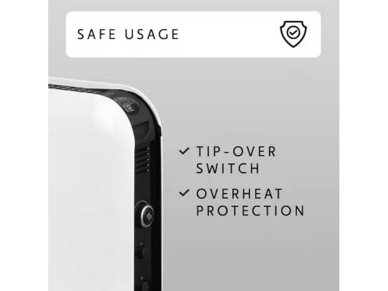 Mill WiFi gulvovn 1200W (hvit) 2-pack Frittstående varmeovner