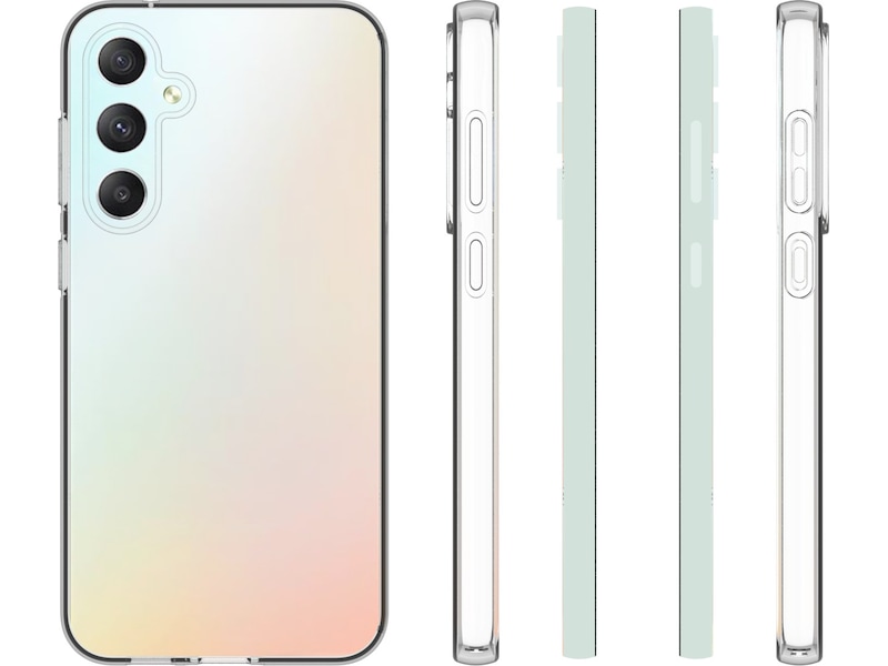 iiglo Galaxy S23 FE Silikondeksel (gjennomsiktig) Deksel til mobiltelefon