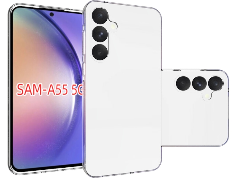 iiglo Samsung Galaxy A55 Silikondeksel (gjennomsiktig) Deksel til mobiltelefon