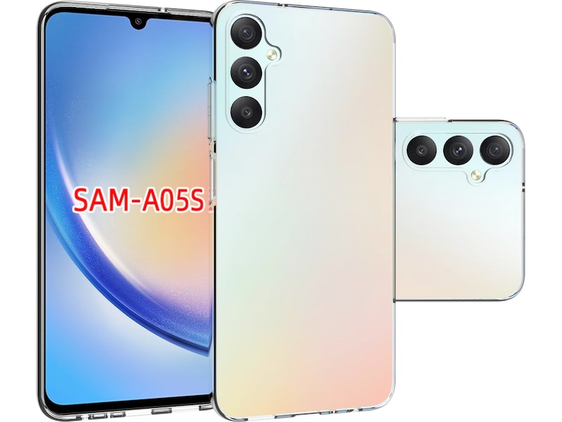 iiglo Galaxy A05S Silikondeksel (gjennomsiktig) Deksel til mobiltelefon