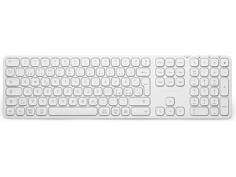 Andersson WSK-M3000 Tastatur og mus (hvit) Mus & tastatur -kombipakker