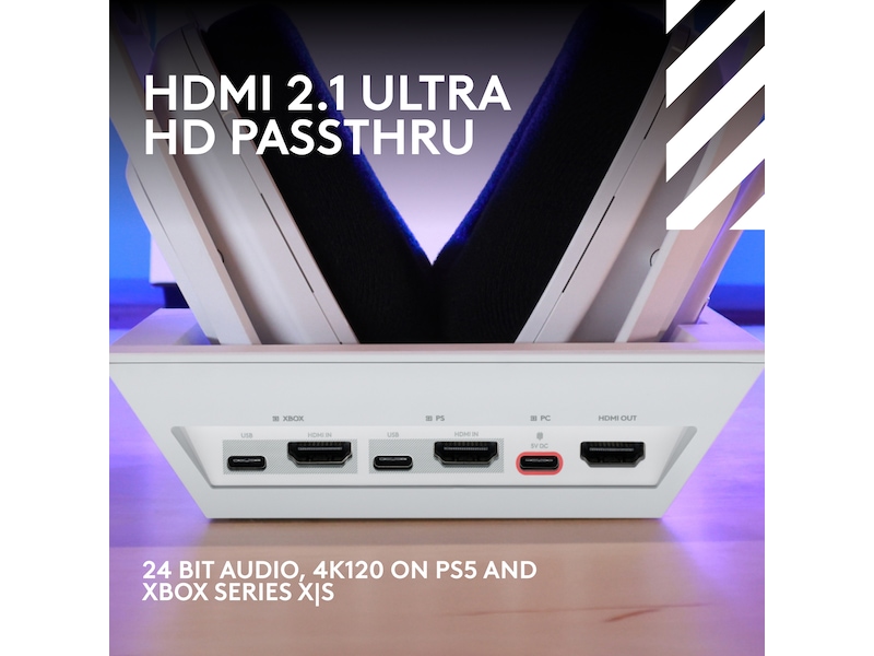 Astro A50 X LIGHTSPEED Trådløst Gaming headset + ladestasjon (hvit) Gaming headset