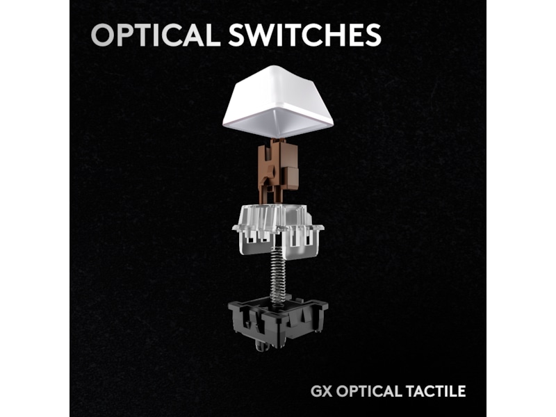 Logitech G Pro X 60 Lightspeed Tactile trådløst gamingtastatur (hvit) Gamingtastatur