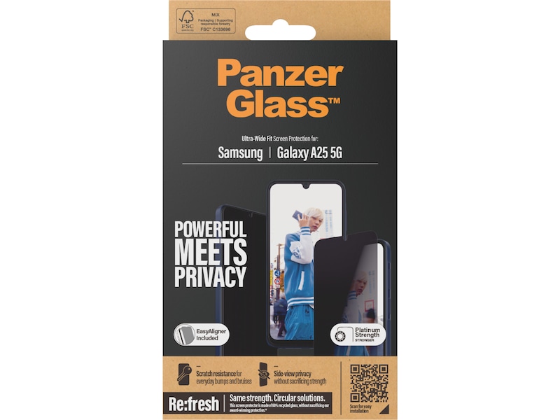 PanzerGlass Galaxy A25 5G Privacy skjermbeskytter Skjermbeskyttelse