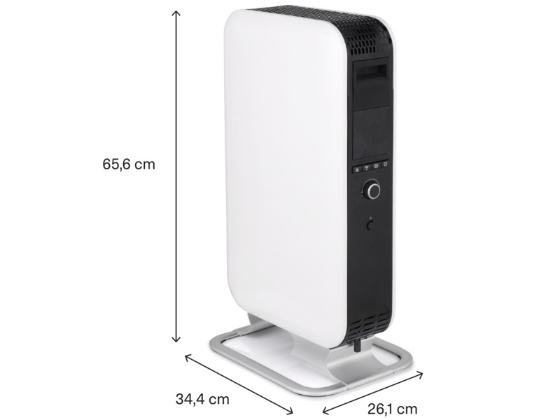 Mill Gentle Air WiFi oljeovn 1500W (hvit) Frittstående varmeovner