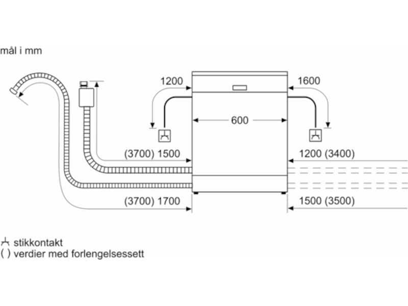 Bosch Serie 4 SMU4ECS10E Oppvaskmaskin Integrert oppvaskmaskin