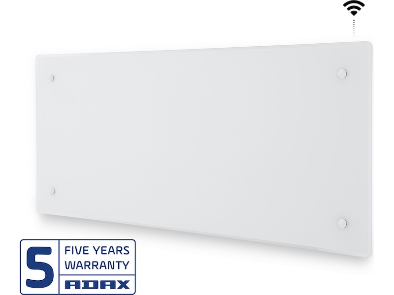 Adax Clea WiFi panelovn glass 600W (hvit) Panelovner