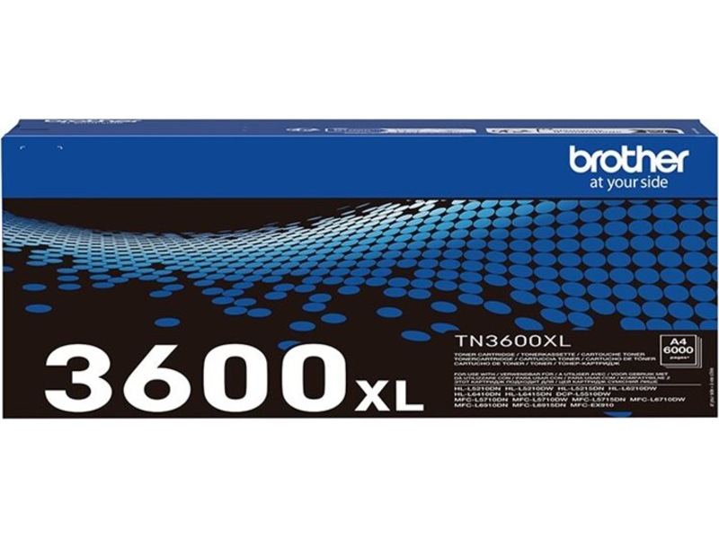 Brother toner TN3600XL Sort Lasertoner