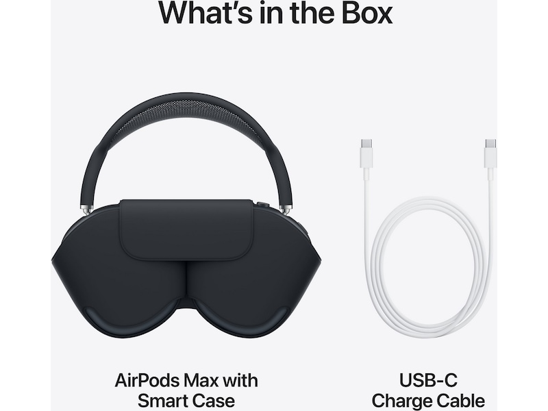 AirPods Max (2024) trådløse hodetelefoner, On-Ear (midnatt) Hodetelefoner