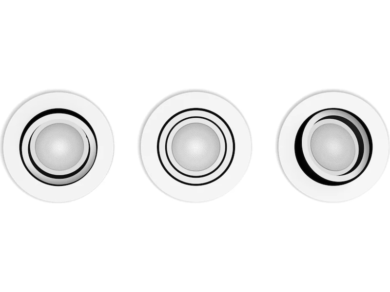 Philips Hue Innfelt Centura-spotlight R trepakning (hvit) Taklampe