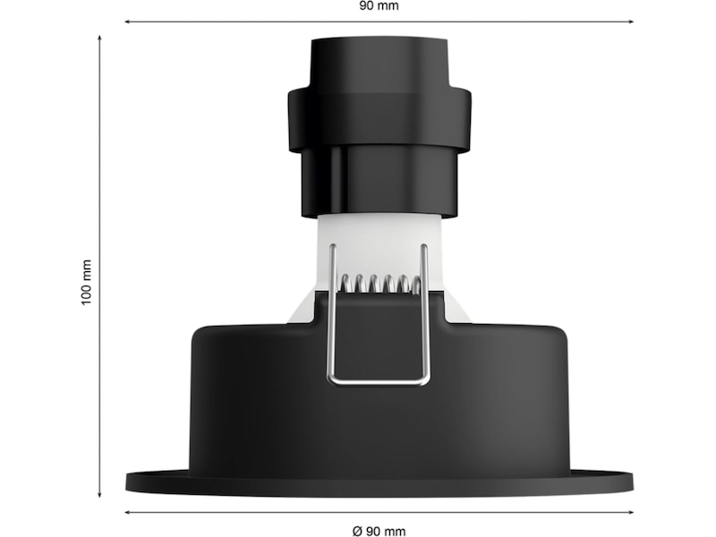 Philips Hue Innfelt Centura-spotlight R trepakning (hvit) Taklampe