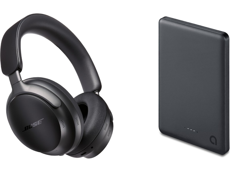 Bose QuietComfort Ultra trådløse hodetelefoner, Over-Ear (sort) + powerbank Hodetelefoner