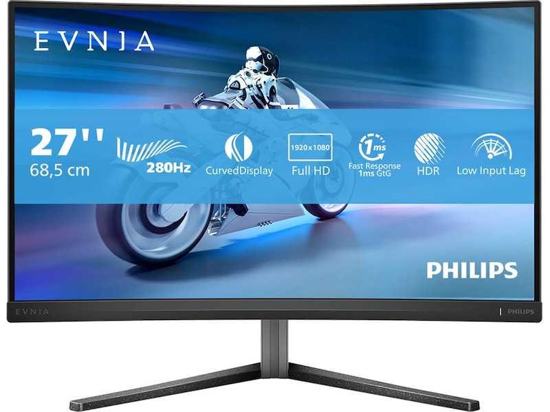 Philips 27" curved gamingskjerm 27M2C5200W/00 Skjermer