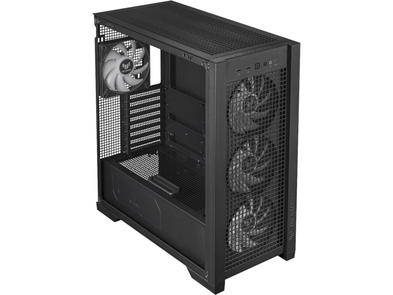 Asus TUF GAMING GT302 TG ARGB Mid Tower (sort) Midi tower