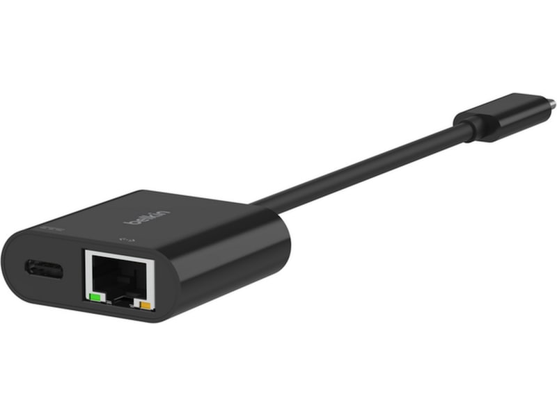 Belkin USB-C til Ethernet Adapter 20cm (sort) Kabeladaptere & overganger