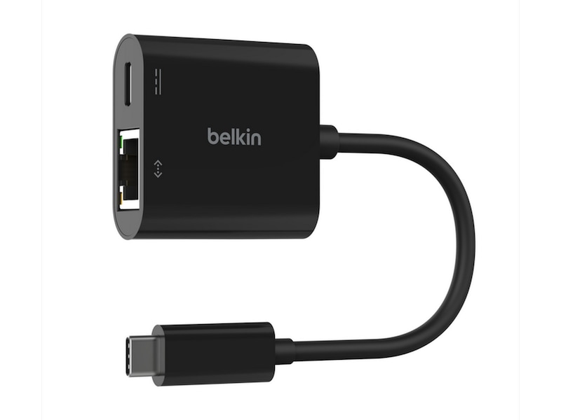 Belkin USB-C til Ethernet Adapter 20cm (sort) Kabeladaptere & overganger