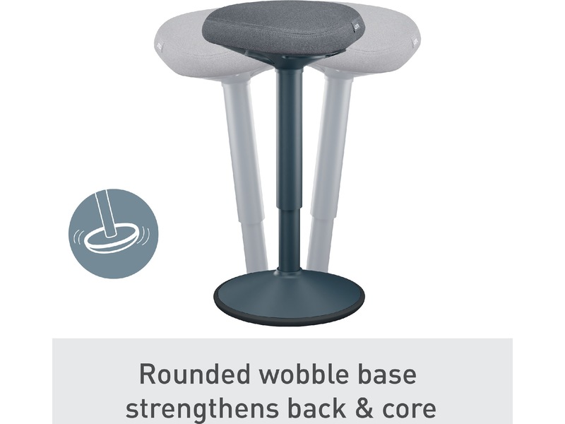 Leitz Ergo Active Balansestol sitt/stå, komfortsete, høyde 57-82 cm Kontorstoler