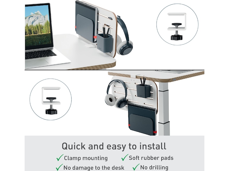 Leitz Ergo Organiseringstavle Pegboard, liten 42 x 25 cm Monteringstavler