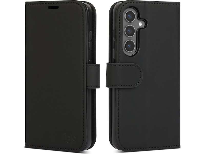 iiglo Galaxy S25 Lommebokdeksel (sort) Deksel til mobiltelefon