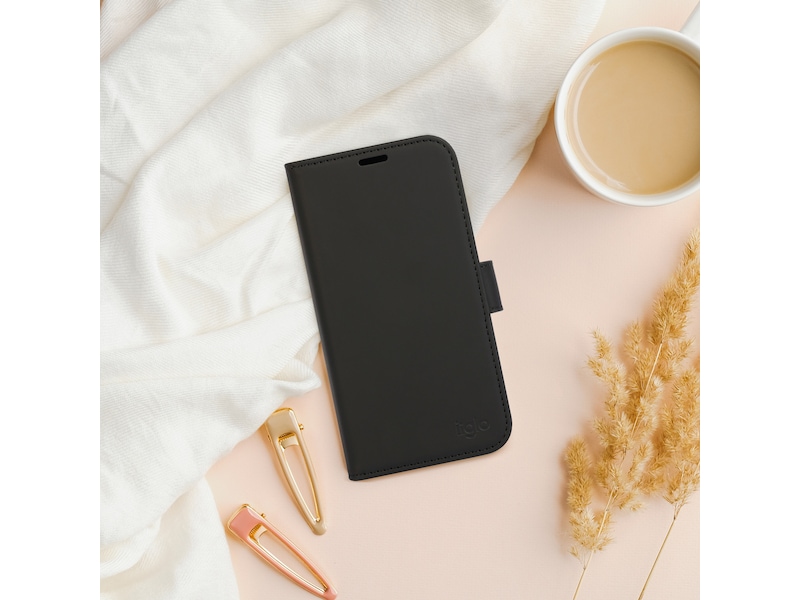 iiglo Galaxy S25 Lommebokdeksel (sort) Deksel til mobiltelefon